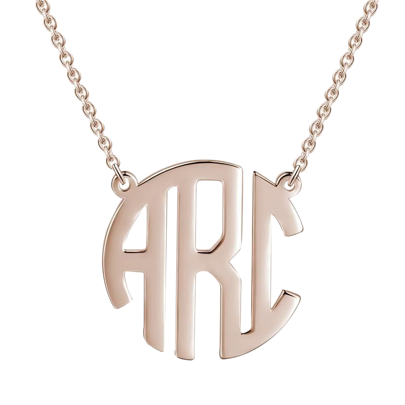 aakip™-Custom Monogram Pendant Necklace