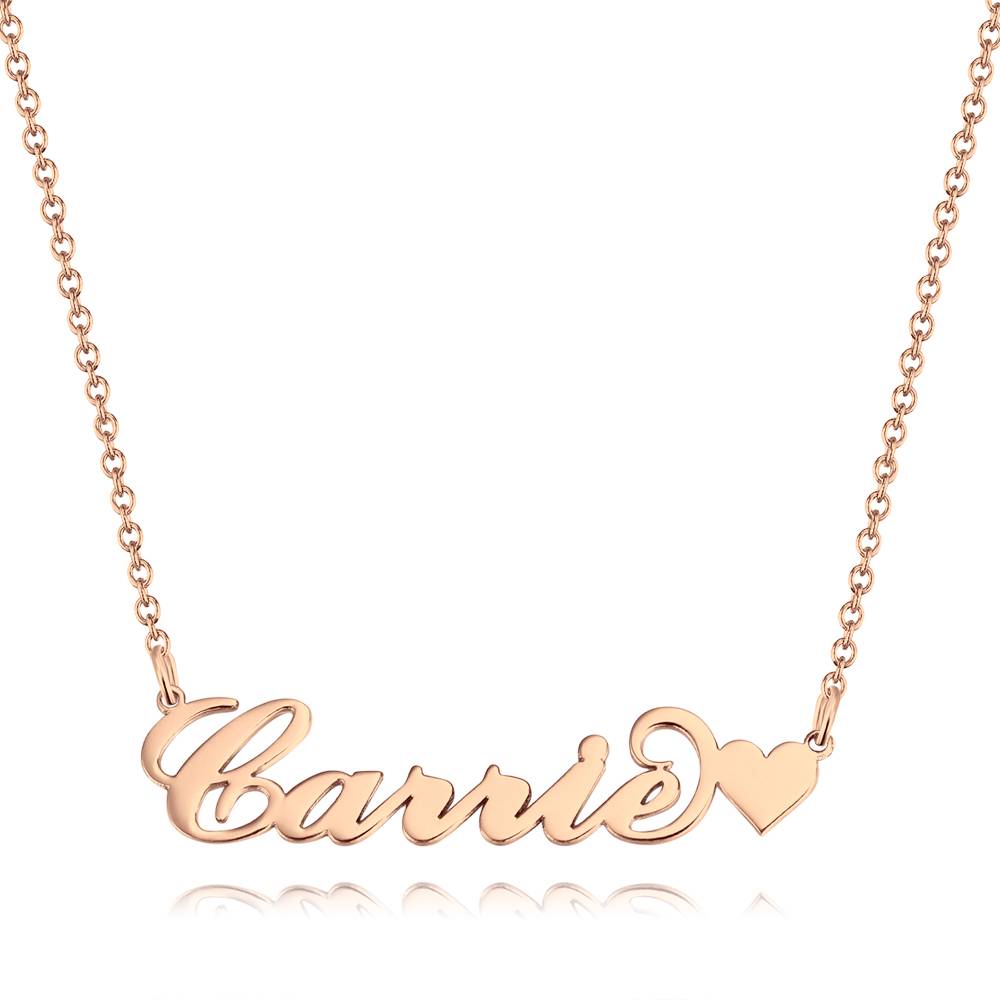 aakip™-Carrie Style Custom Name Necklace with Little Heart Unique Gift