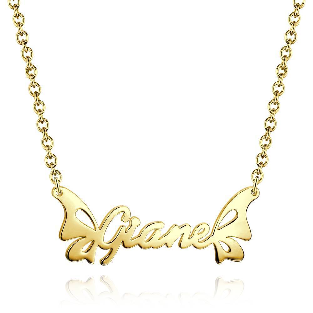 aakip™-Personalized Butterfly Name Necklace For Her