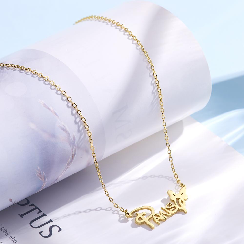 aakip™-Custom Name Necklace Personalized Butterfly Necklace