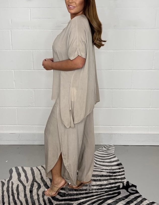 aakip™-Hot Sale 48% OFF💖Floaty 2 Piece Sleeved Trouser Set