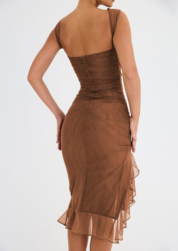 aakip™-Trendy crew neck sheath dress