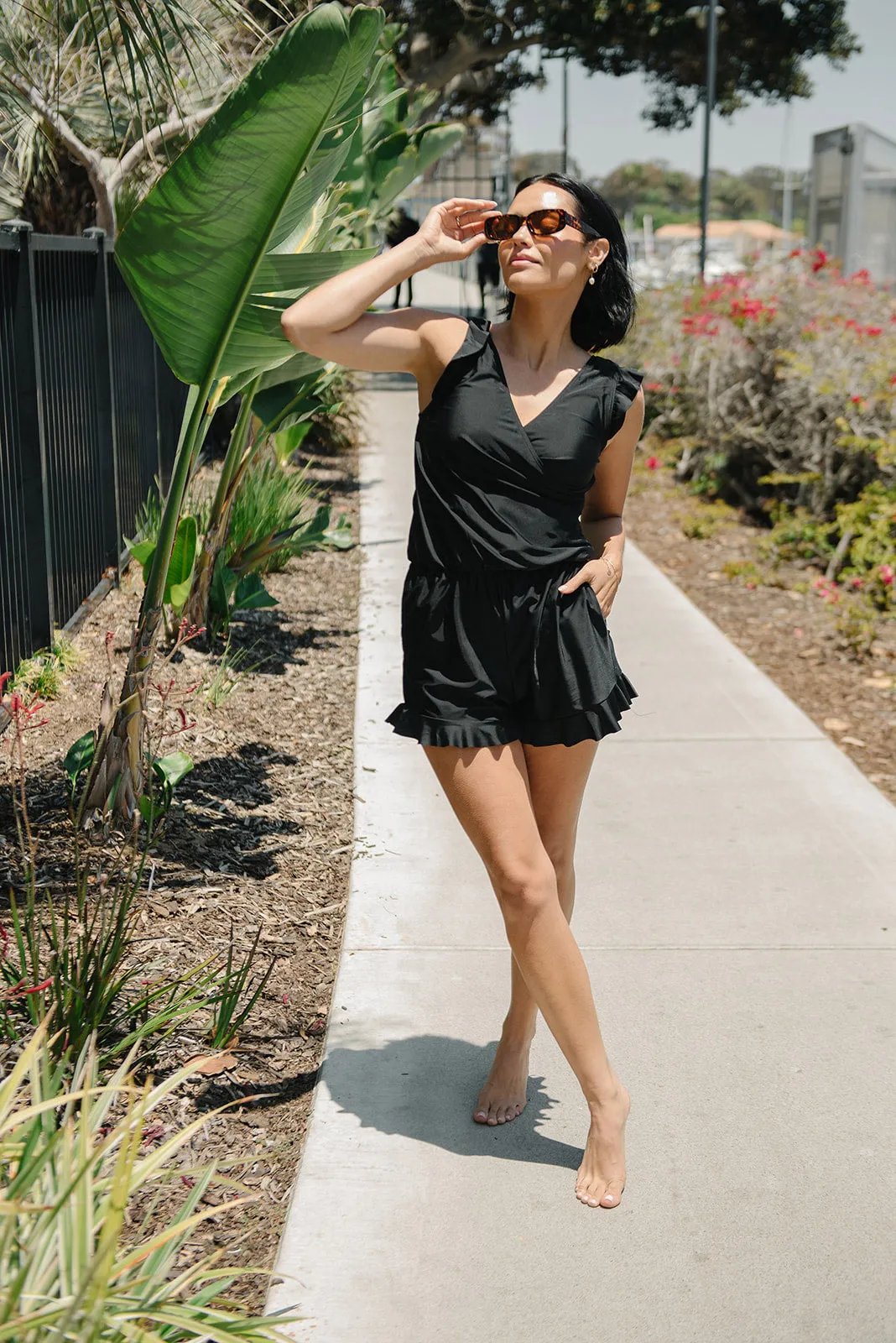aakip™-Swim Romper Built-in Bra
