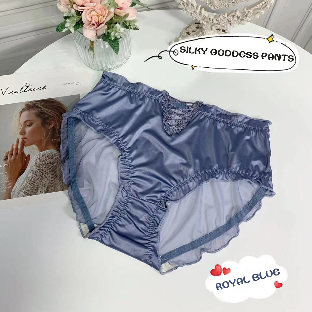 Lace Lingerie Ladies Satin Ice Seamless Panties💥Buy 1 get 2 free (3PCS)