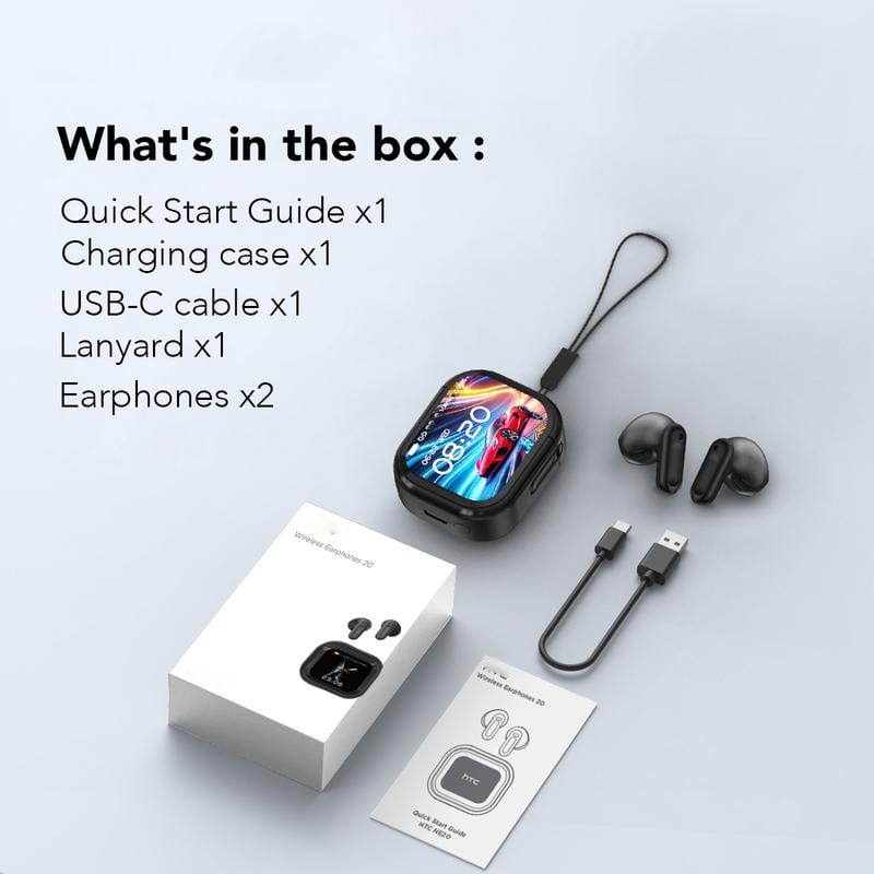 ⏰🔥 Bluetooth 5.4 Earphones LED Display High Fidelity Waterproof Wireless Earphones