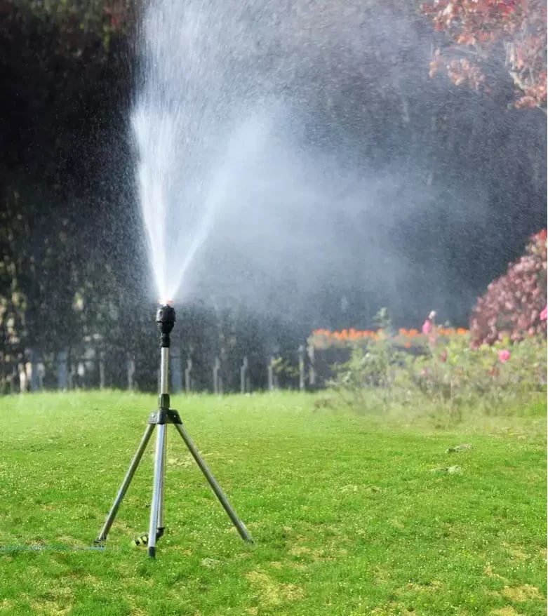 aakip™-Stainless Steel Rotary Irrigation Tripod Telescopic Support Sprinkler