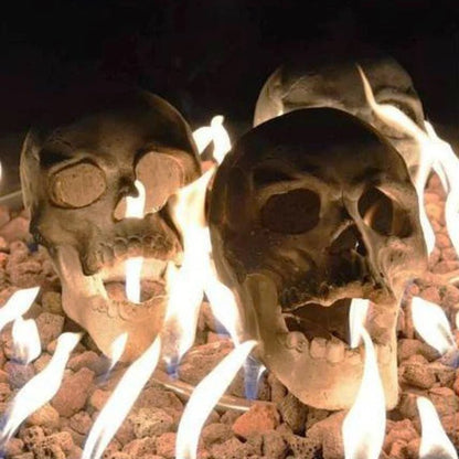 aakip™-💀Halloween Sale - Terrifying Human Skull Fire Pit