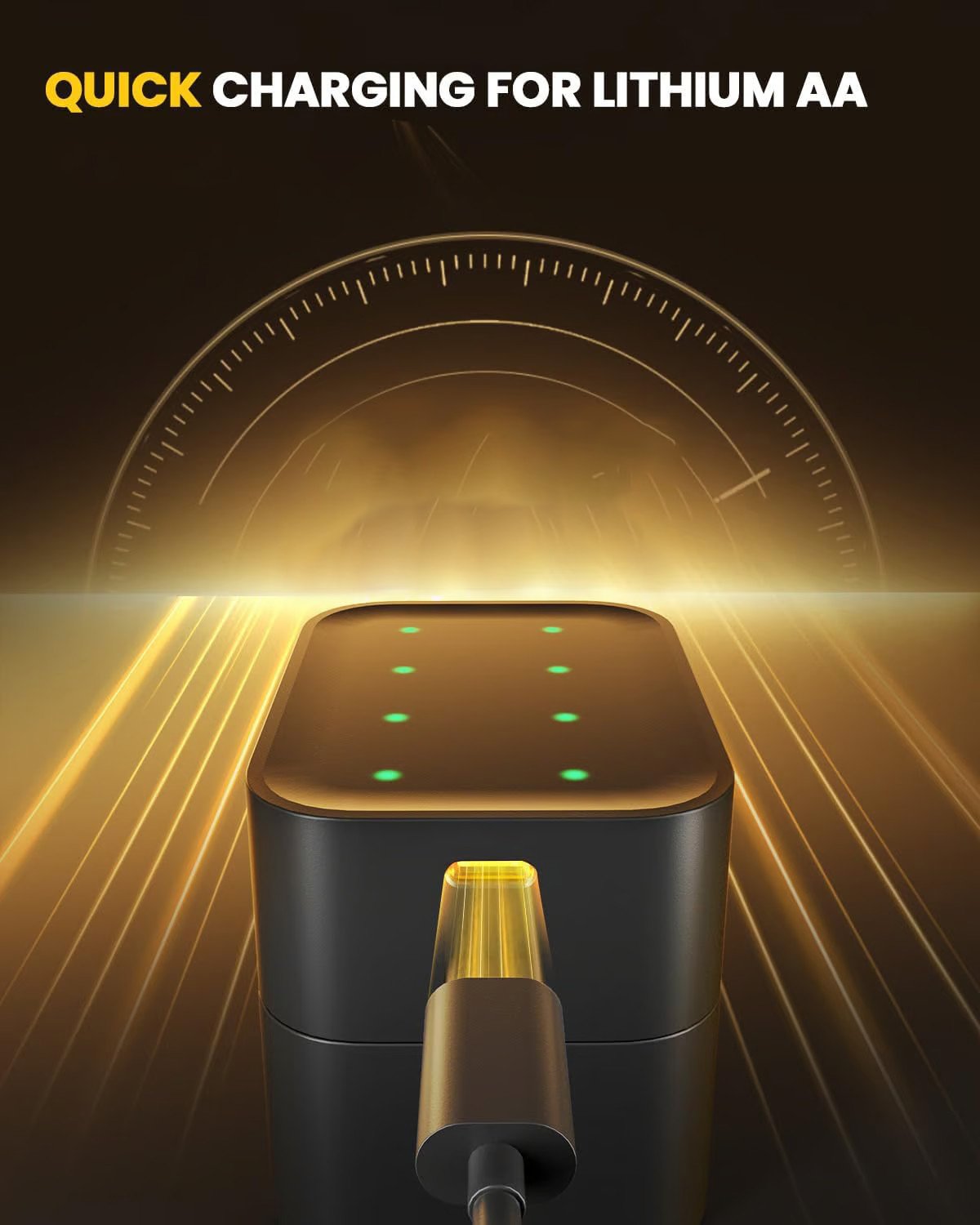 🔥⏰Flash Deal-🔋AA/AAA Lithium Battery Smart Charging Case