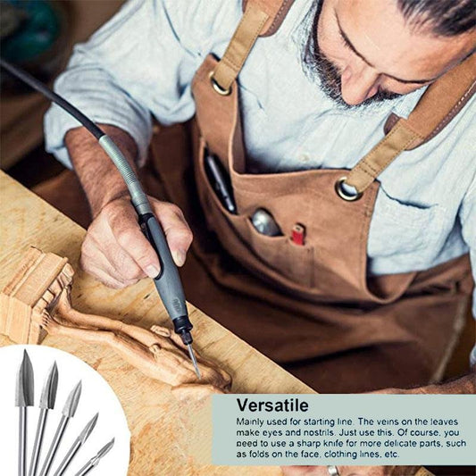 5-piece woodcarving drill bit sets