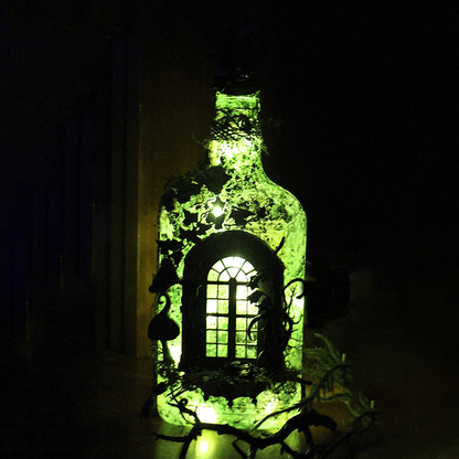 aakip™-Altered Art Bottle - Mystical forest stories