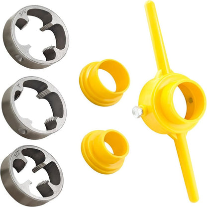aakip™-6-Piece Set Of Water Pipe Die Plastic Pipe Die Tap Wrench Set