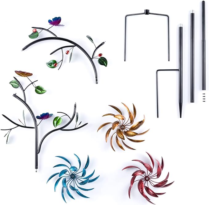 aakip™-🔥Last Day 70% OFF -Beautiful Summer Multi Colored Flowers Wind Spinner