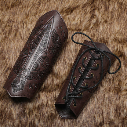 aakip™-Viking Handmade Leather Wristband