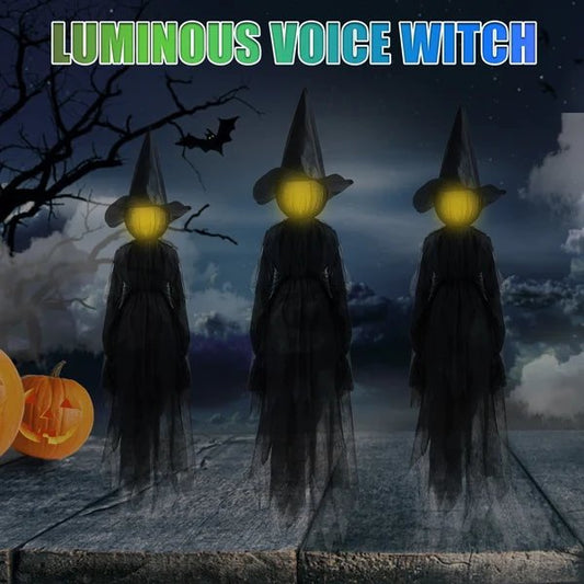aakip™-Lighted Halloween Witch Stake For Halloween Decoration