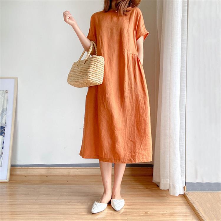 aakip™-🔥HOT SALE🔥 Japanese Style Linen Cotton Dress(50%OFF)