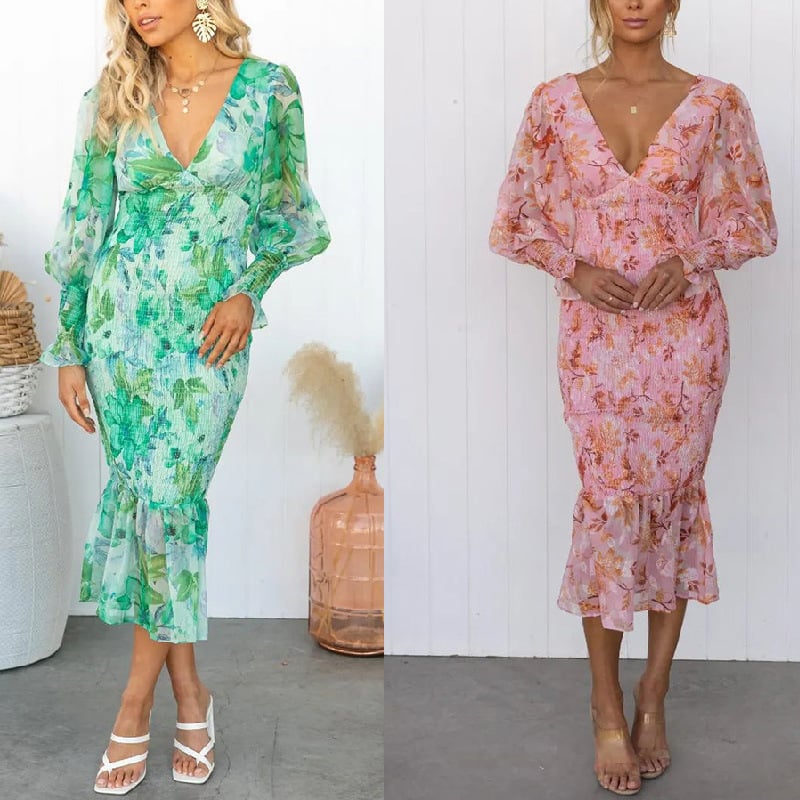 Elegant Floral Dress