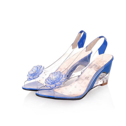 aakip™-Slingback Flower Rhinestone Sandals