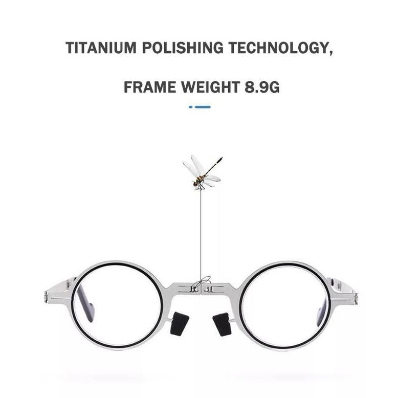 🔥Ultra Light Titanium Material Screwless Foldable Reading Glasses