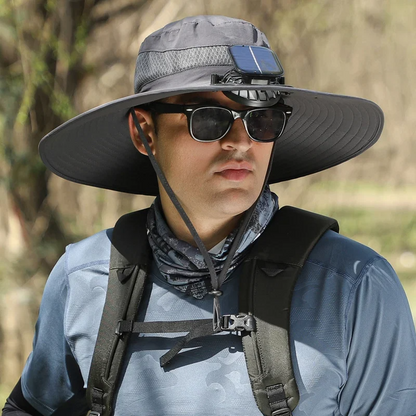 aakip™-🔥EARLY SUMMER SALE 69% OFF⚡-  a Outdoor Wide Brim Sun Hat With Solar Fan