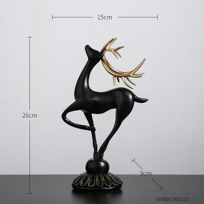 aakip™-Handmade Golden Deer Animal Figurine