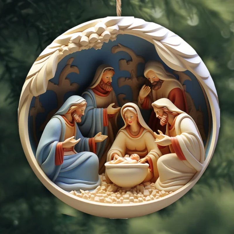 aakip™-Nativity Christmas ornament