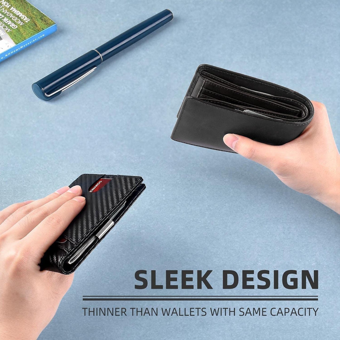 aakip™-Elegant Anti-Theft Leather Wallet for Business Men