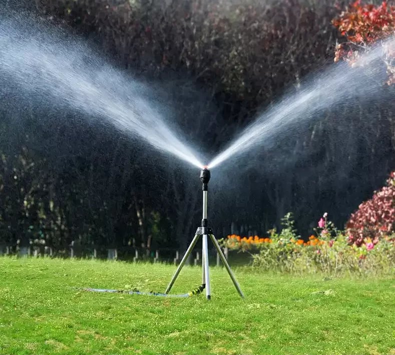 aakip™-Stainless Steel Rotary Irrigation Tripod Telescopic Support Sprinkler