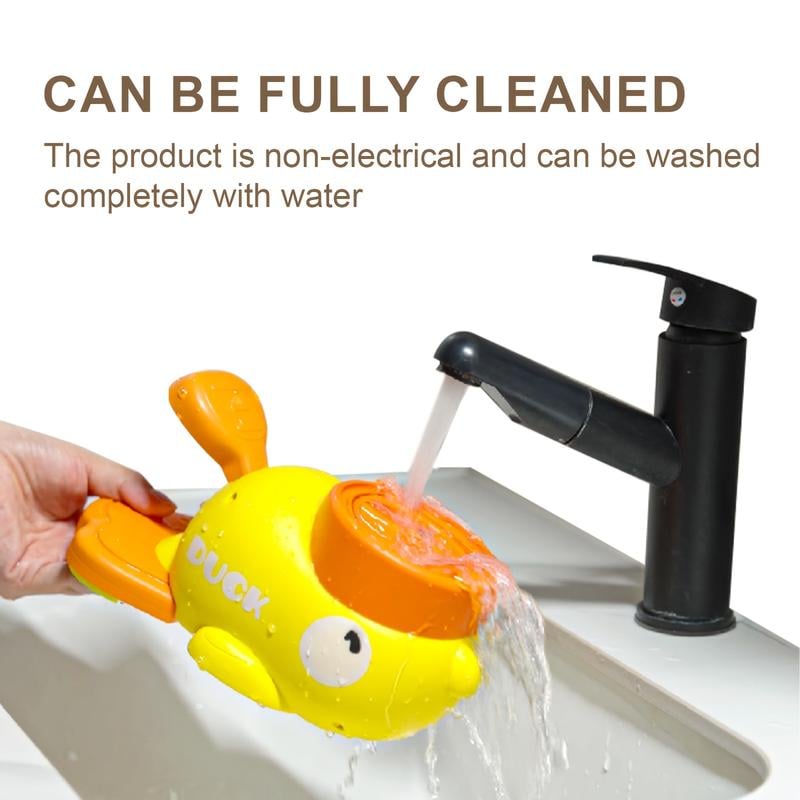 Yellow Duck-Shaped Interactive Dog Feeder