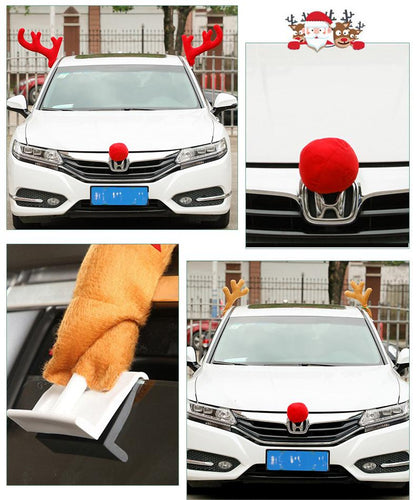 Funny Christmas  Car Antlers Decoration