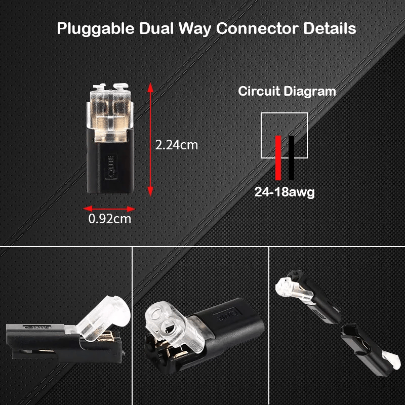 aakip™-Double-wire Plug-in Connector With Locking Buckle(The more you buy, the more discounts you get)