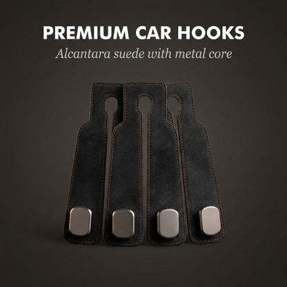 Alcantara Suede Dual Hook & Phone Holder for Car Headrest + 50% OFF