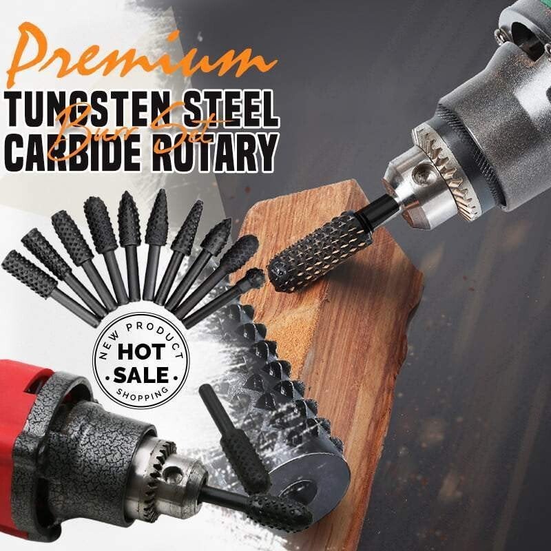 aakip™-🔥Hot-Sale--Premium Tungsten Steel Carbide Rotary Burr Set 🔥