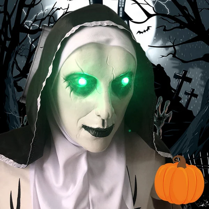 aakip™-👻49%OFF🎃 Halloween Nun Scary Mask