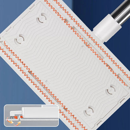 💦Disposable dust mop with 4 reusable cloths