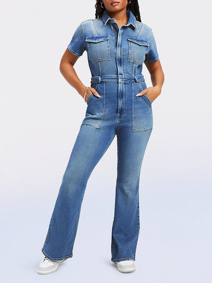 aakip™-Skinny Bootcut Denim Jumpsuit(Buy 2 Free Shipping)