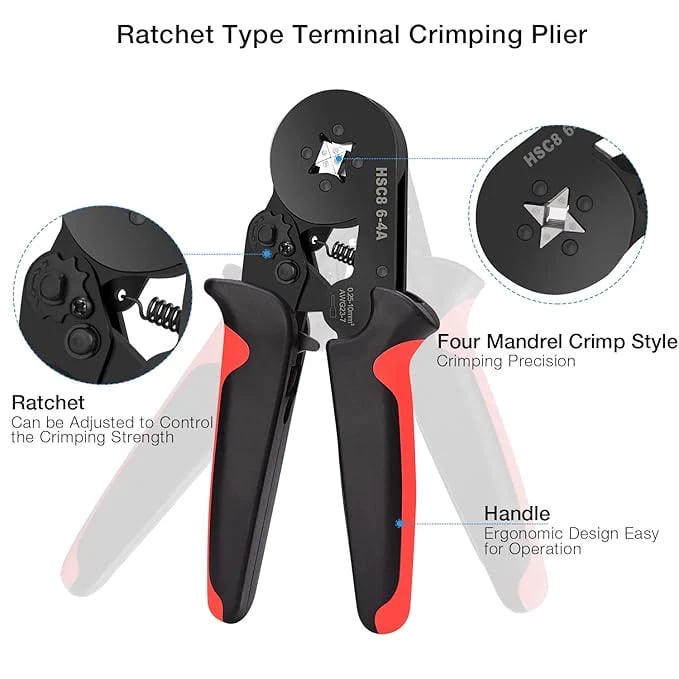Self Adjusting Wire Crimping Tool Set