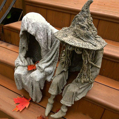 aakip™-Halloween Witch Ghoul Solar Energy Lamp