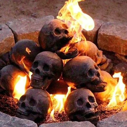 aakip™-💀Halloween Sale - Terrifying Human Skull Fire Pit