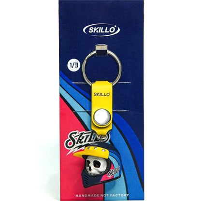 aakip™-Colorful Skull Helmet Keychain