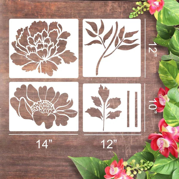 aakip™-🔥DIY decoration🌻-Garden Fence Large Flower Stencils