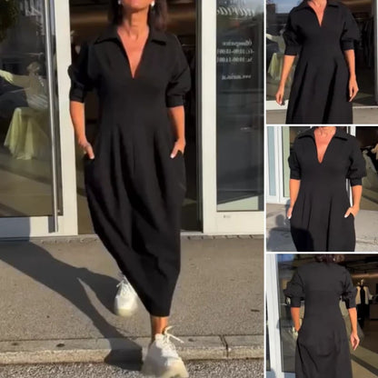 ⏳Limited time 49% off!💥 🌸Spring Specials🌸 V-neck midi dress with lapel