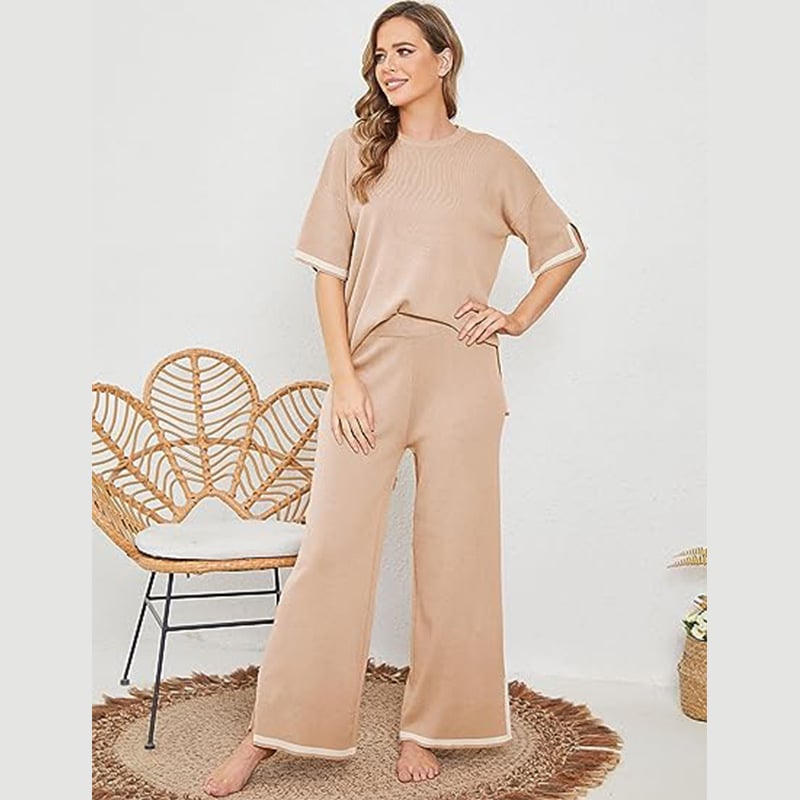 Classy Elastic Knit Lounge Set