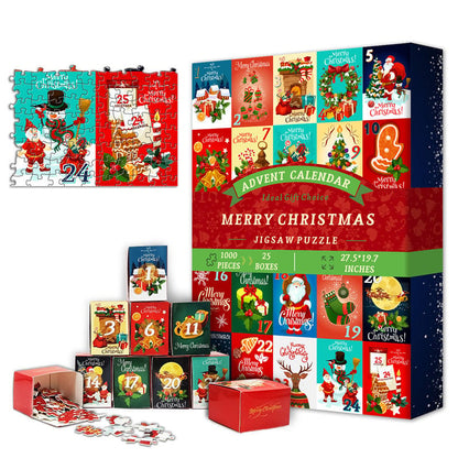 🎄Christmas Advent Calendar Jigsaw Puzzle 1000 pcs 🧩