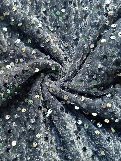 Women's Sequin Sparkle Wide Leg Pants with Elastic Waistband
