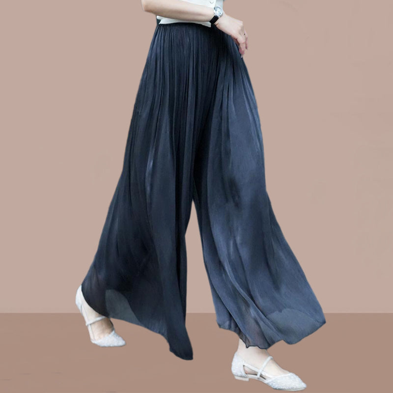 aakip™-👗Glazed Ice Silk Floor-Length Wide-Leg Culottes