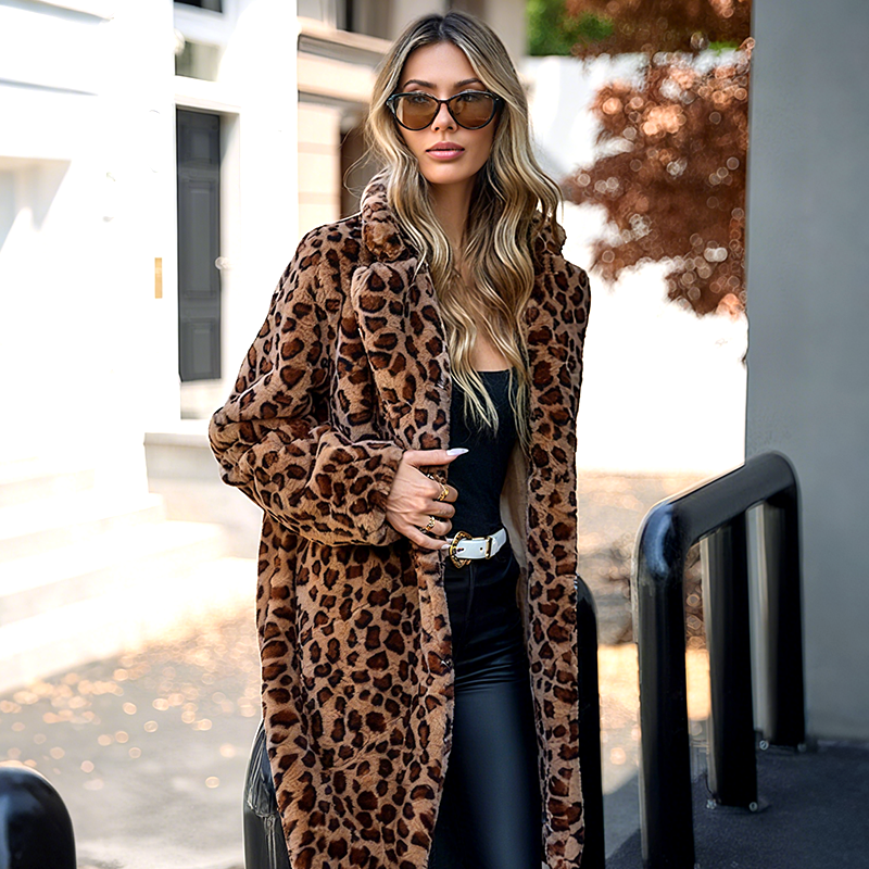 ✨Get 50% off💖Women's Leopard Print Mid-Length Jacket✈️ free shipping