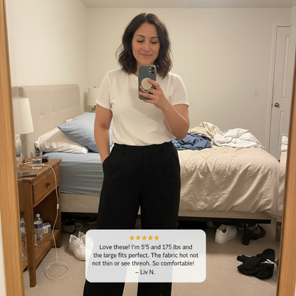 High-Waisted Wide Leg Dress Pants for Women + 50% OFF