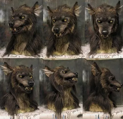 aakip™-Werewolf Headwear Glowing Eyes Movable Costume Mask-💖Buy 2 Free Shipping