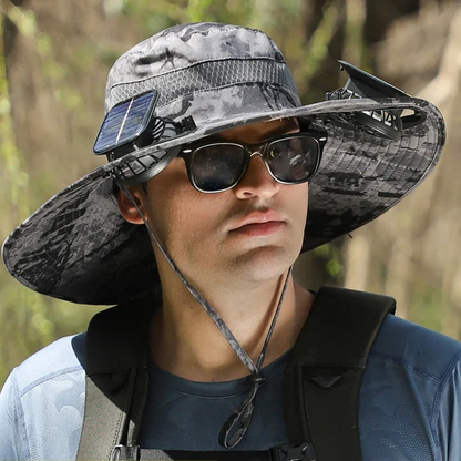 aakip™-🔥EARLY SUMMER SALE 69% OFF⚡-  a Outdoor Wide Brim Sun Hat With Solar Fan