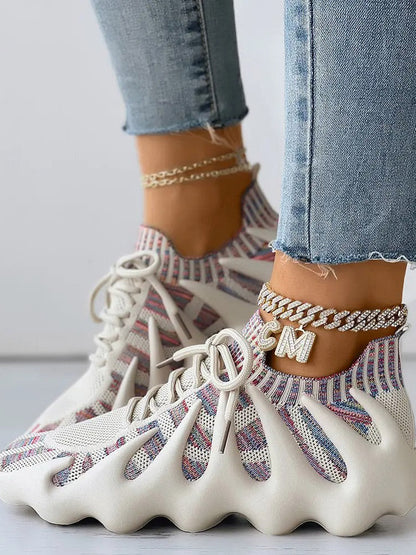 aakip™-Lace-up Knit Breathable Sneakers